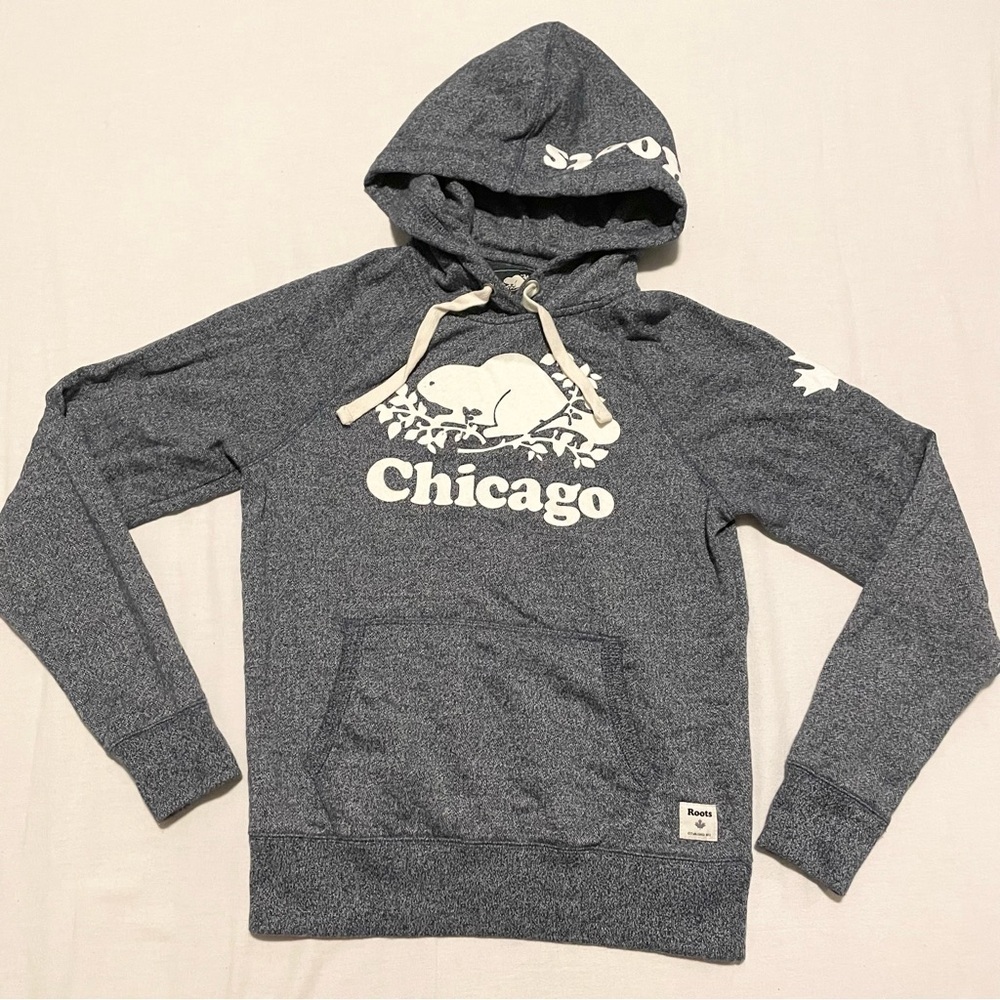 Roots Chicago Womens Hoodie Size XS Sweater Pullover
